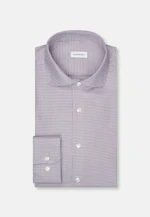 Slim Business Hemd Struktur in Braun |  Seidensticker Onlineshop