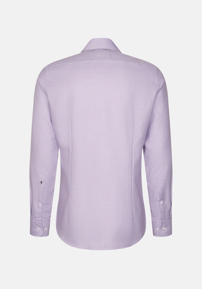 Slim Business Hemd Struktur in Lila | Seidensticker Onlineshop