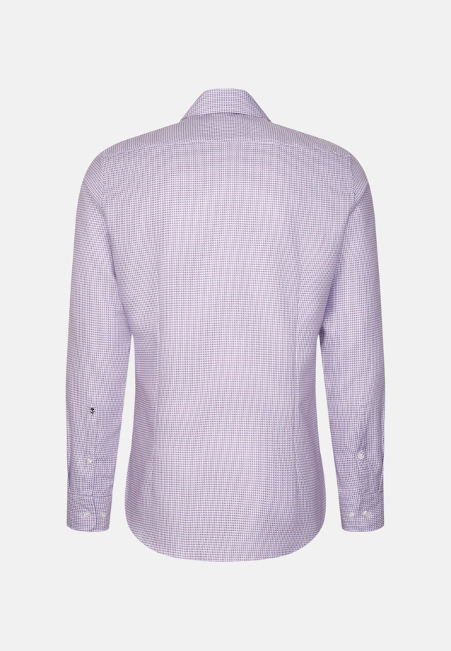 Slim Business Hemd Struktur in Lila |  Seidensticker Onlineshop