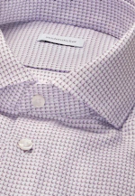 Slim Business Hemd Struktur in Lila |  Seidensticker Onlineshop