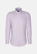 Slim Business Hemd Struktur in Lila |  Seidensticker Onlineshop