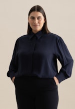 Curvy Kragen Hemdbluse Regular in Dunkelblau |  Seidensticker Onlineshop