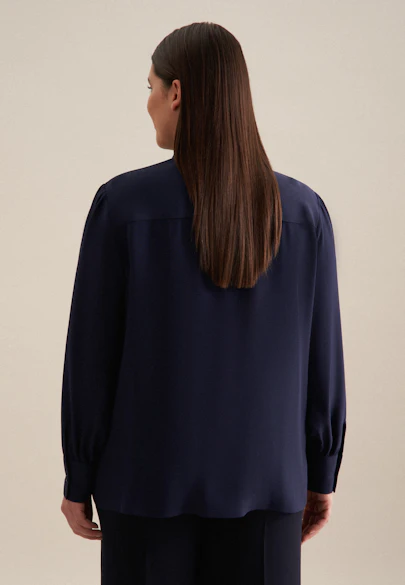 Hemdbluse Uni in Dunkelblau |  Seidensticker Onlineshop