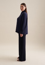 Grande taille Collar Shirt Blouse in Dark Blue |  Seidensticker Onlineshop