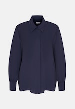 Grande taille Collar Shirt Blouse in Dark Blue |  Seidensticker Onlineshop