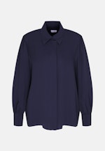 Long sleeve Crepe Shirt Blouse in Dark Blue |  Seidensticker Onlineshop