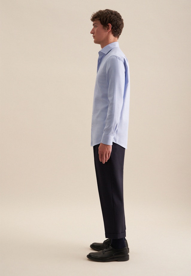 Regular Business Hemd Karo in Hellblau |  Seidensticker Onlineshop