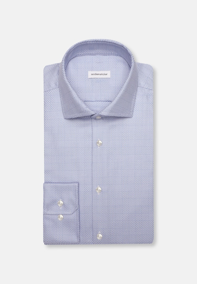 Regular Business Hemd Karo in Hellblau |  Seidensticker Onlineshop