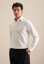 Regular Business Hemd Karo in Mittelblau |  Seidensticker Onlineshop