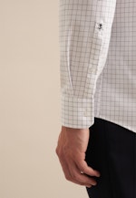 Regular Business Hemd Karo in Mittelblau |  Seidensticker Onlineshop