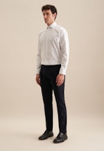 Regular Business Hemd Karo in Mittelblau |  Seidensticker Onlineshop