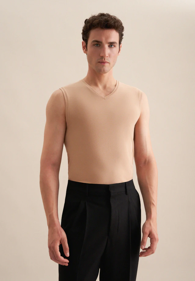 Sous-T-shirt sans  manches in Beige |  Seidensticker Onlineshop