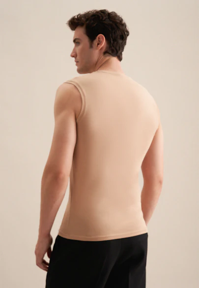 Sous-T-shirt sans  manches in Beige |  Seidensticker Onlineshop