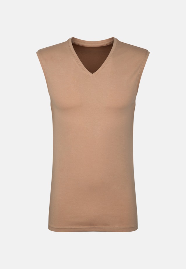 Shaped Tanktop Uni in Beige |  Seidensticker Onlineshop