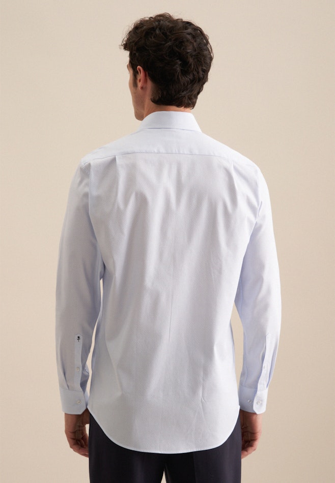 Twill Business Shirt in Regular with Kent-Collar and extra long sleeve in Light Blue | Seidensticker online shop