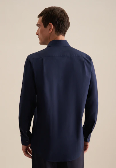 Comfort Business Hemd Uni in Dunkelblau |  Seidensticker Onlineshop