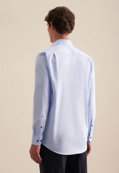 Comfort Chemise d'affaires Uni in Bleu Clair |  Seidensticker Onlineshop