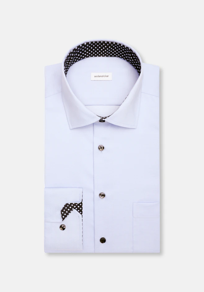 Comfort Chemise d'affaires Uni dans Bleu Clair | Boutique en ligne Seidensticker