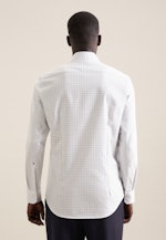 Slim Business shirt Check in Medium Blue |  Seidensticker Onlineshop