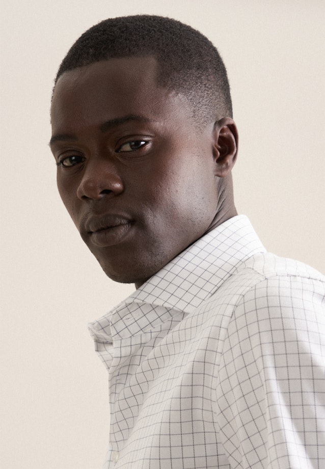 Slim Business shirt Check in Medium Blue |  Seidensticker Onlineshop