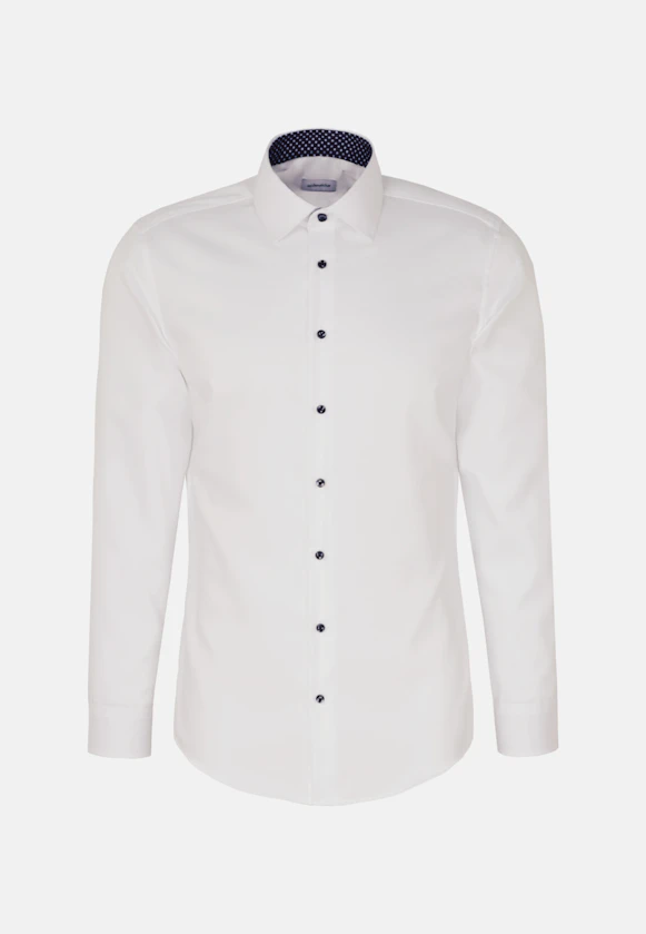 Slim Business shirt Uni in White |  Seidensticker Onlineshop
