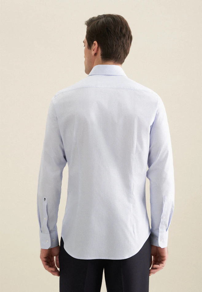 Shaped Chemise d'affaires Imprimé dans Bleu Clair | Boutique en ligne Seidensticker
