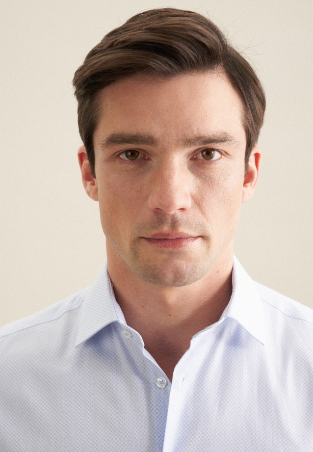 Shaped Chemise d'affaires Imprimé in Bleu Clair |  Seidensticker Onlineshop