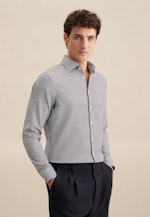 Easy-iron Satin Business Shirt in Slim with Kent-Collar in Dark Blue |  Seidensticker Onlineshop