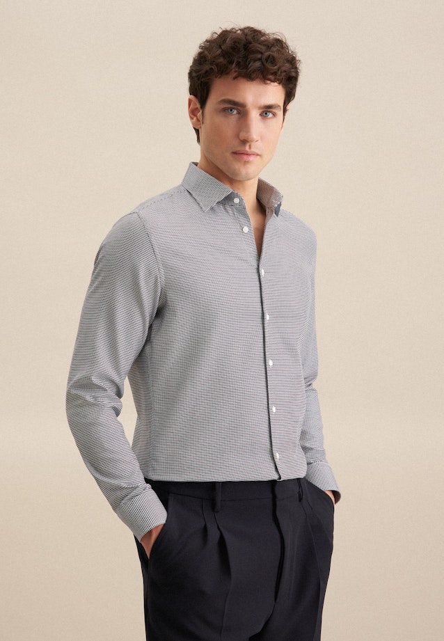 Slim Chemise d'affaires Pepita in Bleu Foncé |  Seidensticker Onlineshop