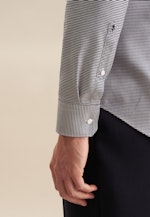 Easy-iron Satin Business Shirt in Slim with Kent-Collar in Dark Blue |  Seidensticker Onlineshop