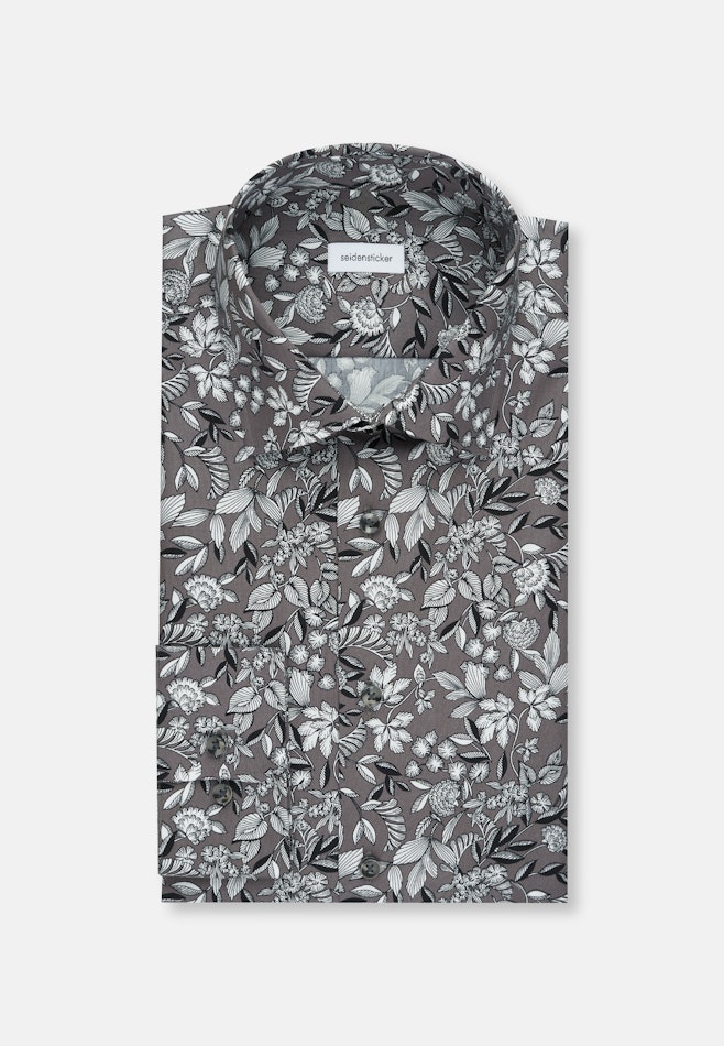 Slim Business Hemd Druck in Grau | Seidensticker Onlineshop
