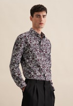 Business Shirt in Slim with Kent-Collar in Purple |  Seidensticker Onlineshop