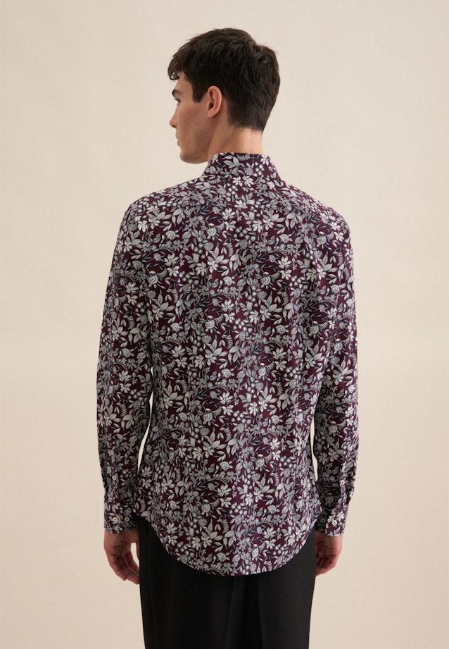 Business Shirt in Slim with Kent-Collar in Purple |  Seidensticker Onlineshop