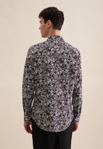 Slim Business Hemd Druck in Lila |  Seidensticker Onlineshop