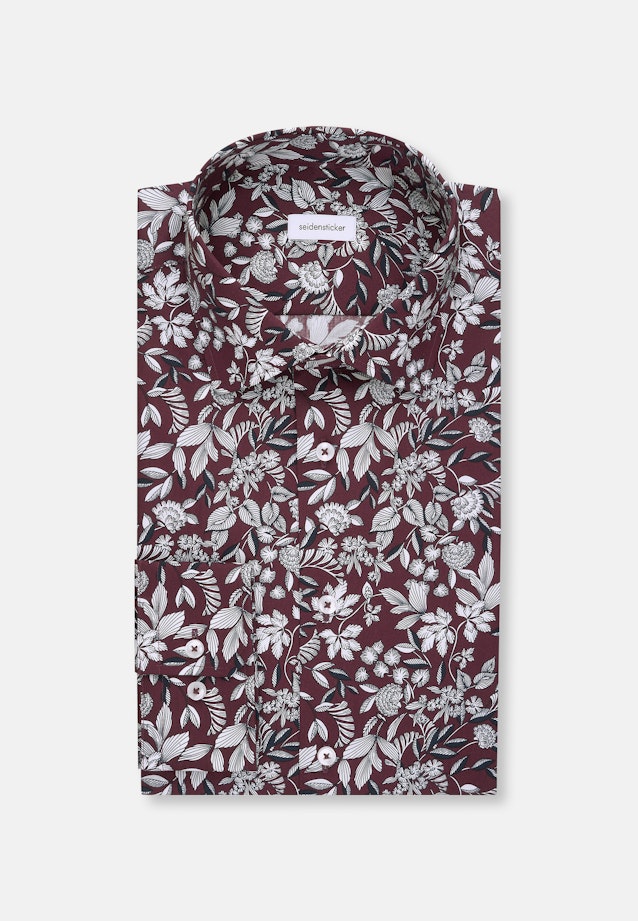 Slim Business Hemd Druck in Lila |  Seidensticker Onlineshop