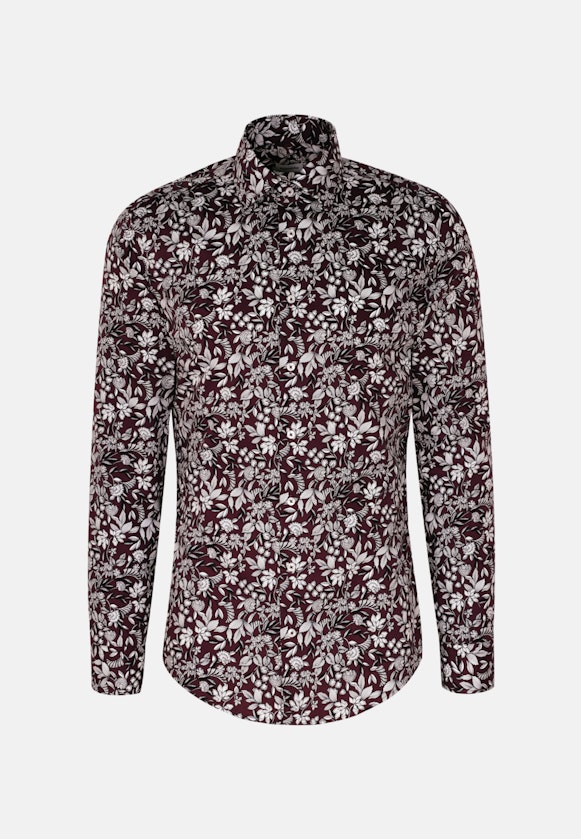 Slim Business Hemd Druck in Lila |  Seidensticker Onlineshop