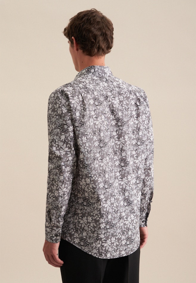 Business Shirt in Regular with Kent-Collar in Grey | Seidensticker online shop