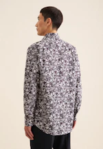 Regular Business Hemd Druck in Lila |  Seidensticker Onlineshop