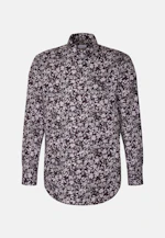 Regular Business Hemd Druck in Lila |  Seidensticker Onlineshop
