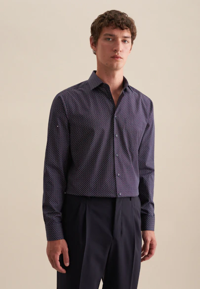 Regular Chemise Business Imprimé in Rose Fuchsia |  Seidensticker Onlineshop