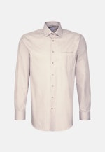 Chemise Business Regular Twill (sergé) Col Kent in Gris |  Seidensticker Onlineshop