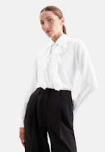 Seidenbluse mit Volants in Weiß |  Seidensticker Onlineshop