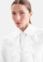 Seidenbluse mit Volants in Weiß |  Seidensticker Onlineshop
