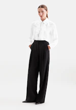 Seidenbluse mit Volants in Weiß |  Seidensticker Onlineshop