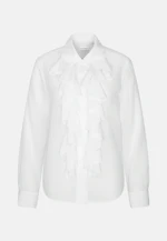 Seidenbluse mit Volants in Weiß |  Seidensticker Onlineshop