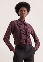 Seidenbluse mit Volants in Rot |  Seidensticker Onlineshop