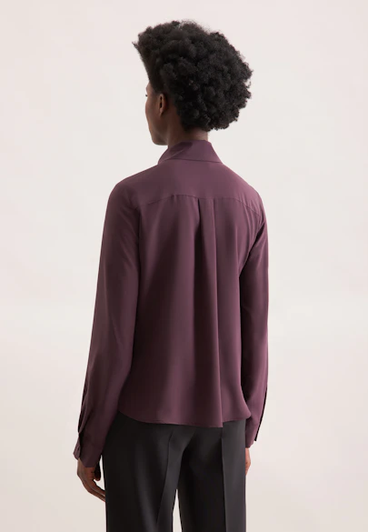 Seidenbluse mit Volants in Rot |  Seidensticker Onlineshop