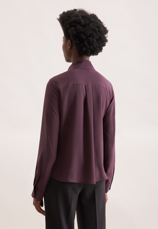 Seidenbluse mit Volants in Rot | Seidensticker Onlineshop