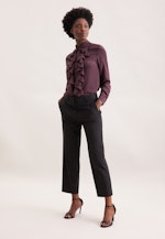 Seidenbluse mit Volants in Rot |  Seidensticker Onlineshop