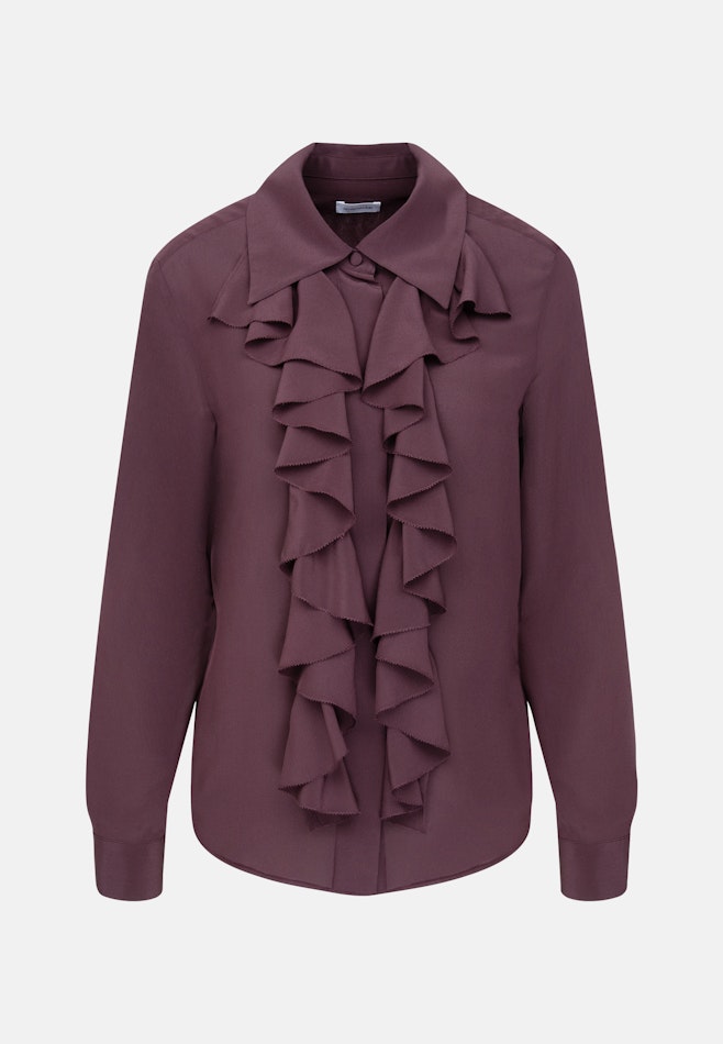 Seidenbluse mit Volants in Rot | Seidensticker Onlineshop